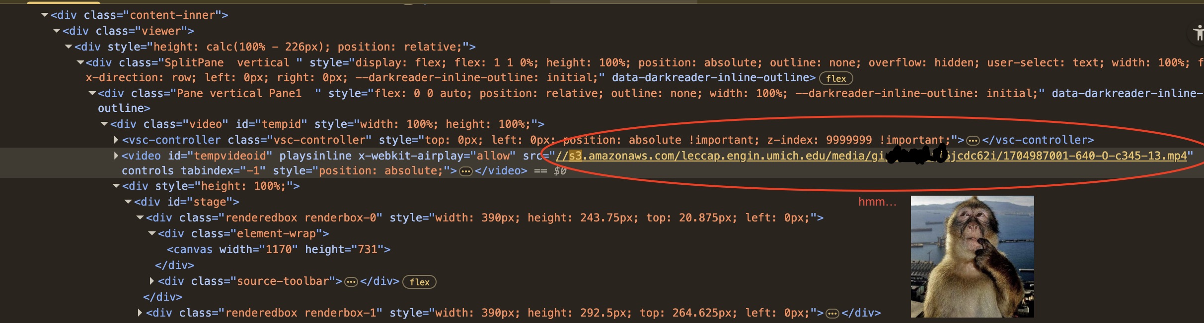 Leccap S3 link directly in web page